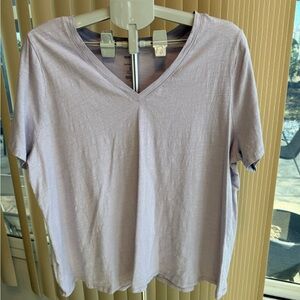Sonoma Light Purple V-Neck Top